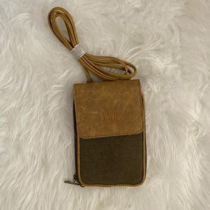 Small brown crossbody purse